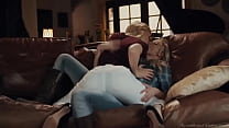 Charlotte Stokely &amp; Serene Siren couch sex